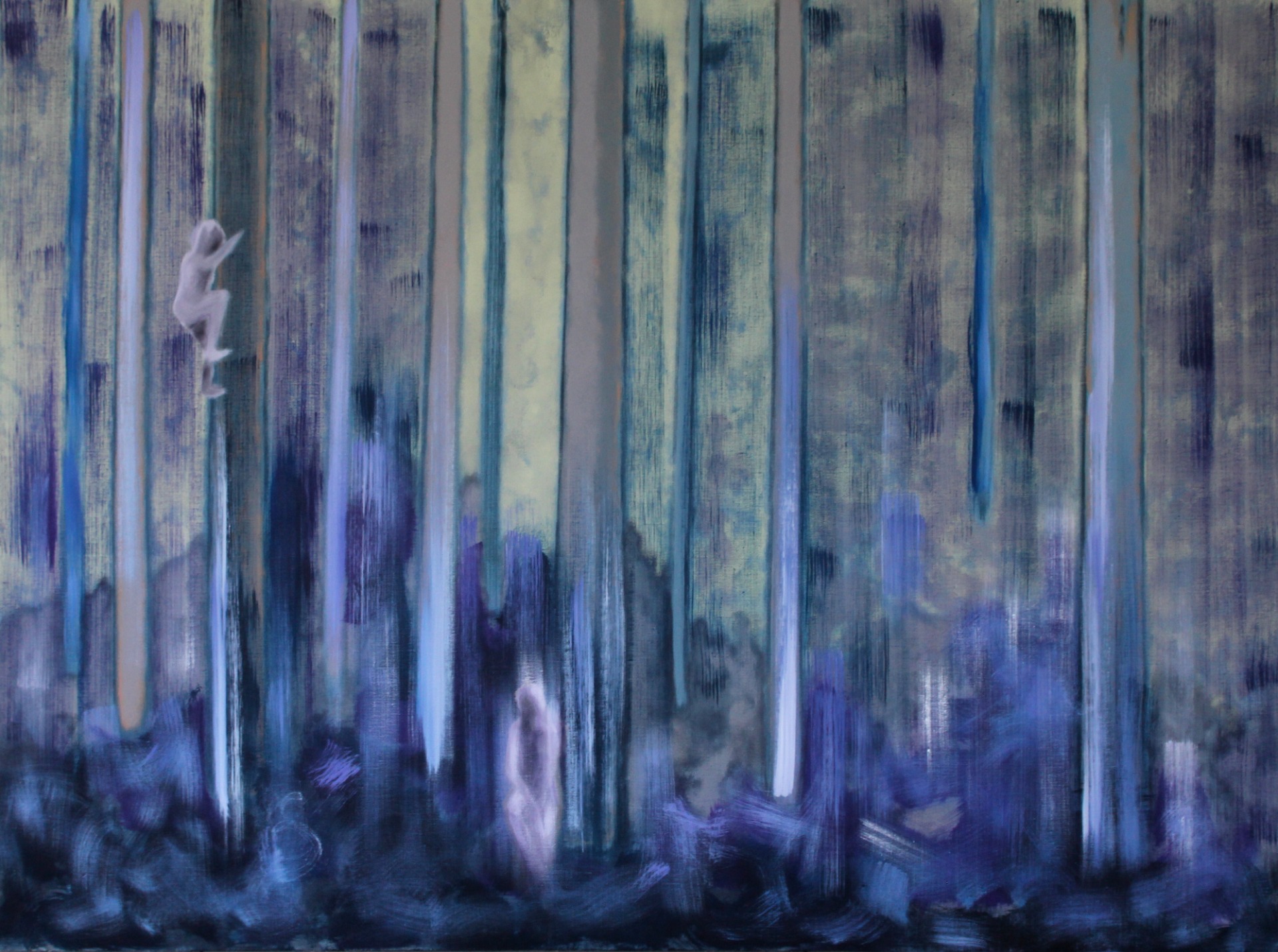 Mezi stromy, 95 x 125 cm