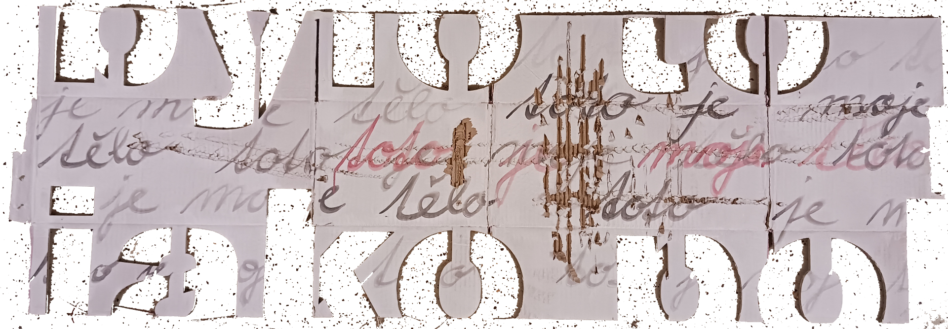 Toto je moje tělo II, 60 x 180 cm